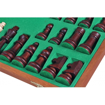 TOURNAMENT No 4 Printed squeres,  insert tray, wooden pieces pieces